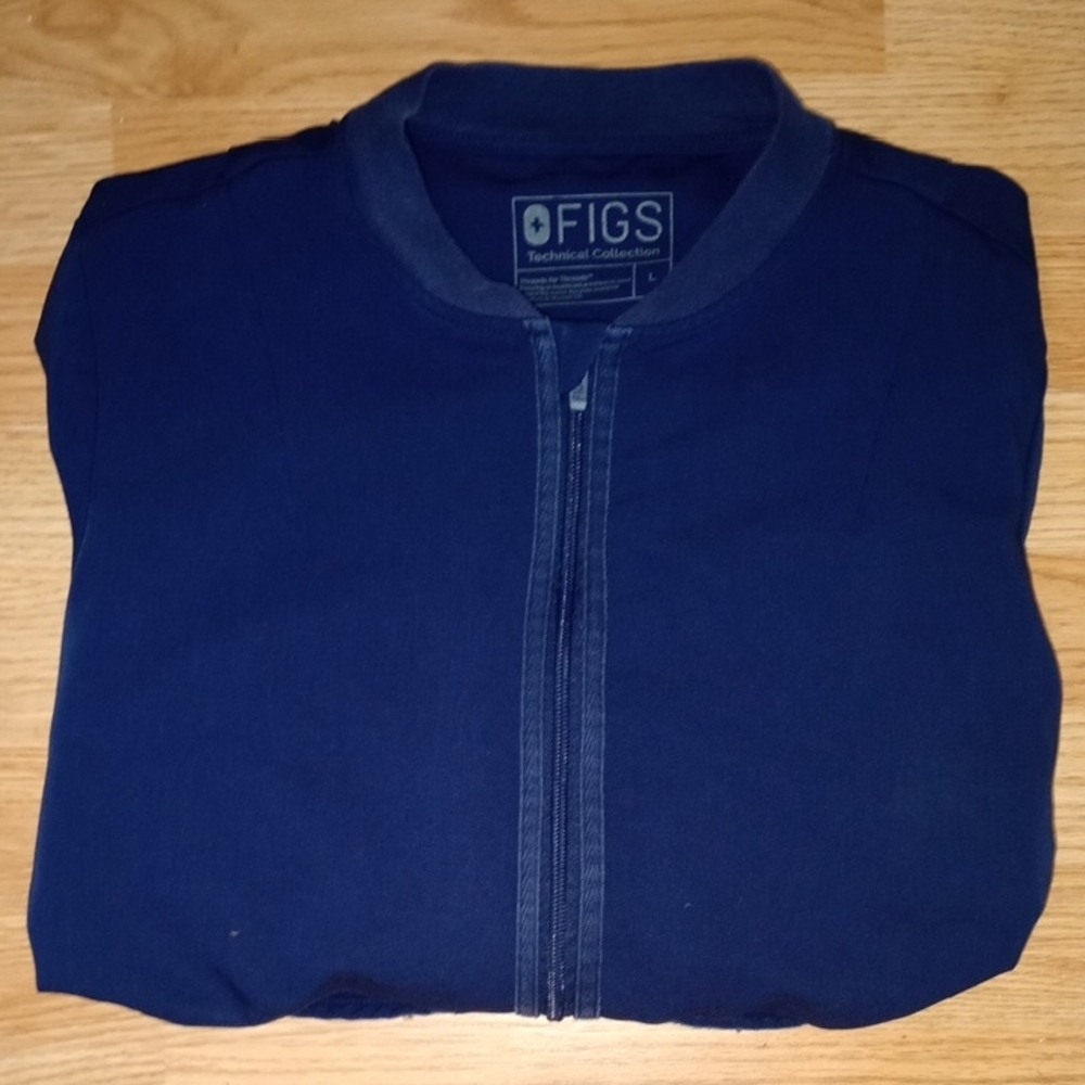 Figs Deep Blue Technical Jacket - image 1